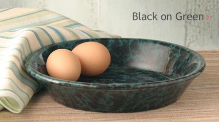 Black on Green Glaze
