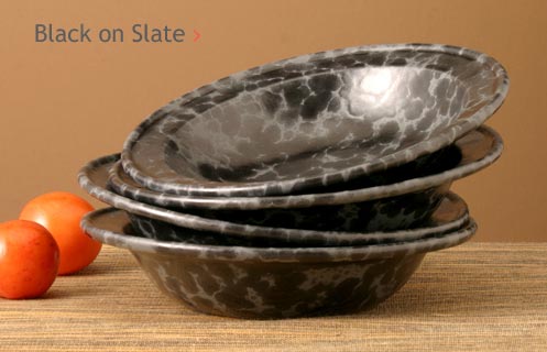 Black on Slate Glazed Pottery