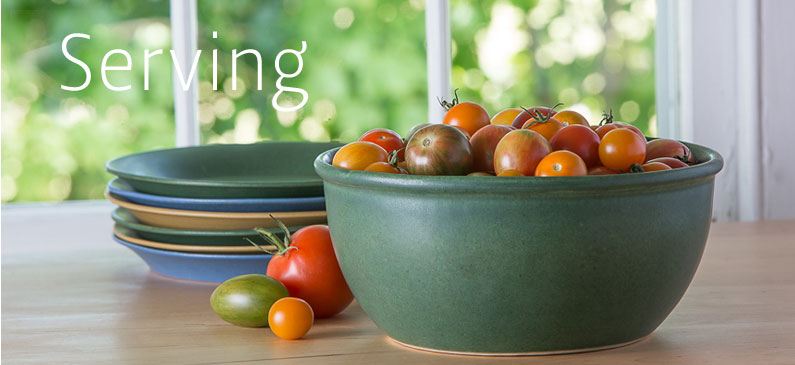 Handmade Stoneware Serving Bowls