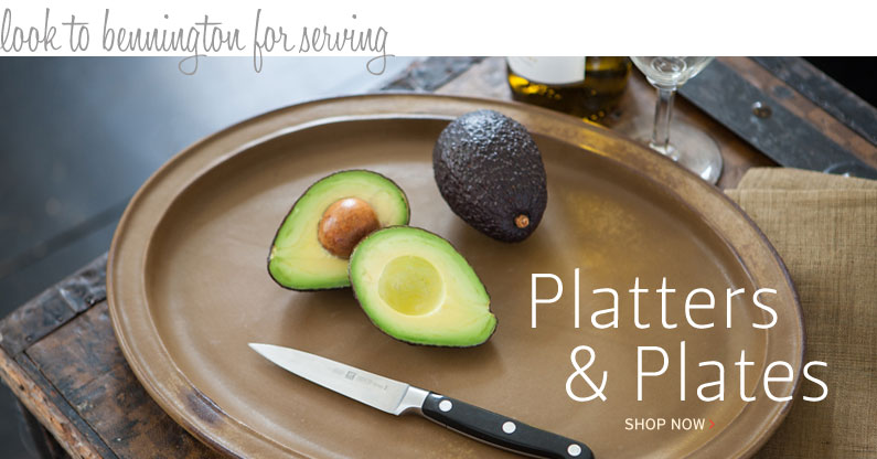 Handmade Stoneware Serving Dishes, Plates & Platters