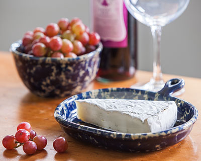 Blue Agate Cheese Plate