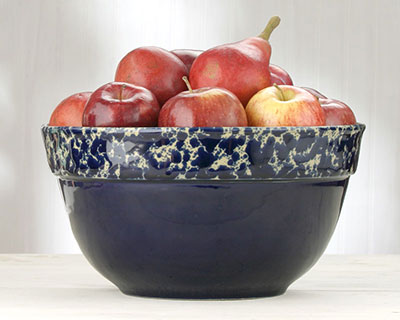 Farmhouse Bowl with apples