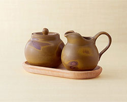 Sugar & Cream& Vermont Maple Tray Set