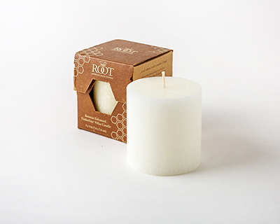 White Pillar Candle